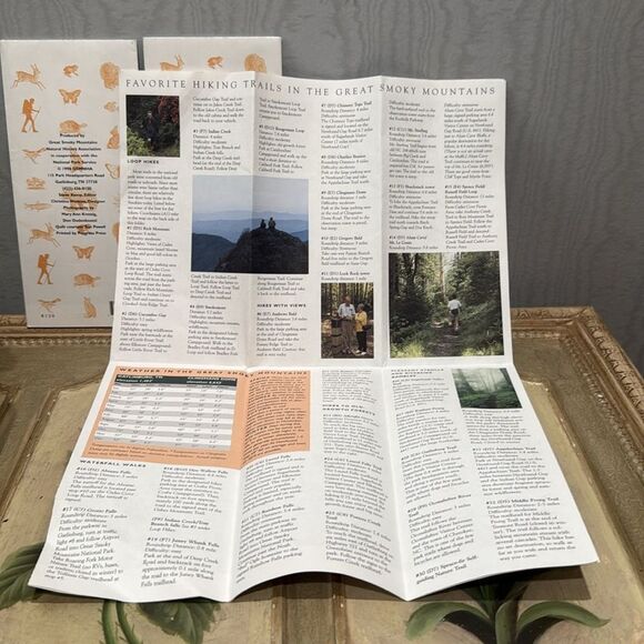 Vintage 1998 Great Smoky Mountains National Park Pamphlets Set of Four - Picture 10 of 16